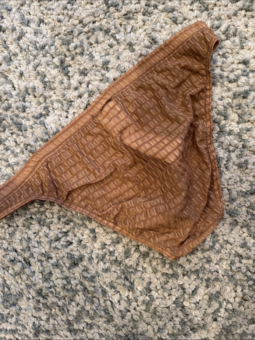 Textured Brown Bikini Bottom - Picture 4 of 5